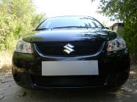 Защита радиатора Suzuki SX4 sedan 2007-2011 black (Фото 2)