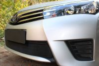 Защита радиатора Toyota Corolla 2014- black (Фото 1)