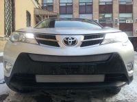 Защита радиатора Toyota Rav 4 (Стандарт) 2013- chrome низ (Фото 1)