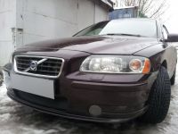 Защита радиатора Vovlo S60 I 2007-2009г.в. рестайлинг black (Фото 2)