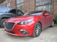 Защита радиатора Mazda 3 2014- black низ PREMIUM (Фото 1)