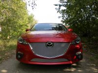 Защита радиатора Mazda 3 2014- chrome низ PREMIUM (Фото 1)
