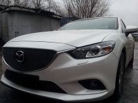 Защита радиатора Mazda 6 2013- black низ PREMIUM (Фото 1)