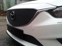 Защита радиатора Mazda 6 2013- black низ PREMIUM (Фото 2)