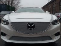 Защита радиатора Mazda 6 2013- chrome низ PREMIUM (Фото 2)