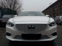 Защита радиатора Mazda 6 2013- chrome низ PREMIUM (Фото 3)